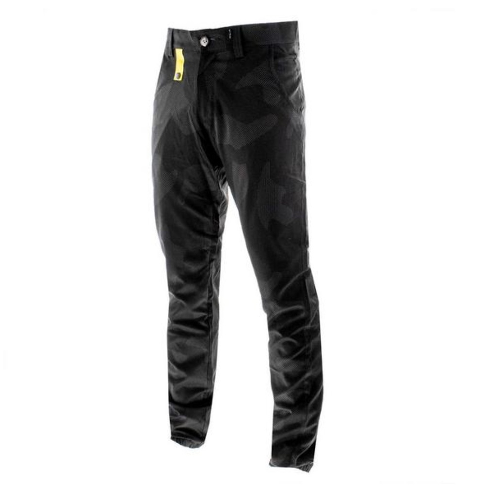 Le Tigre Men's Black Camo Print Nylon Emerson Jogger Pants